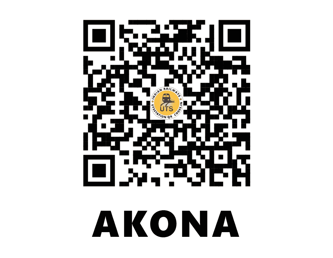 UTS QR Code for AKONA - AKW - NC (UTTAR PRADESH)